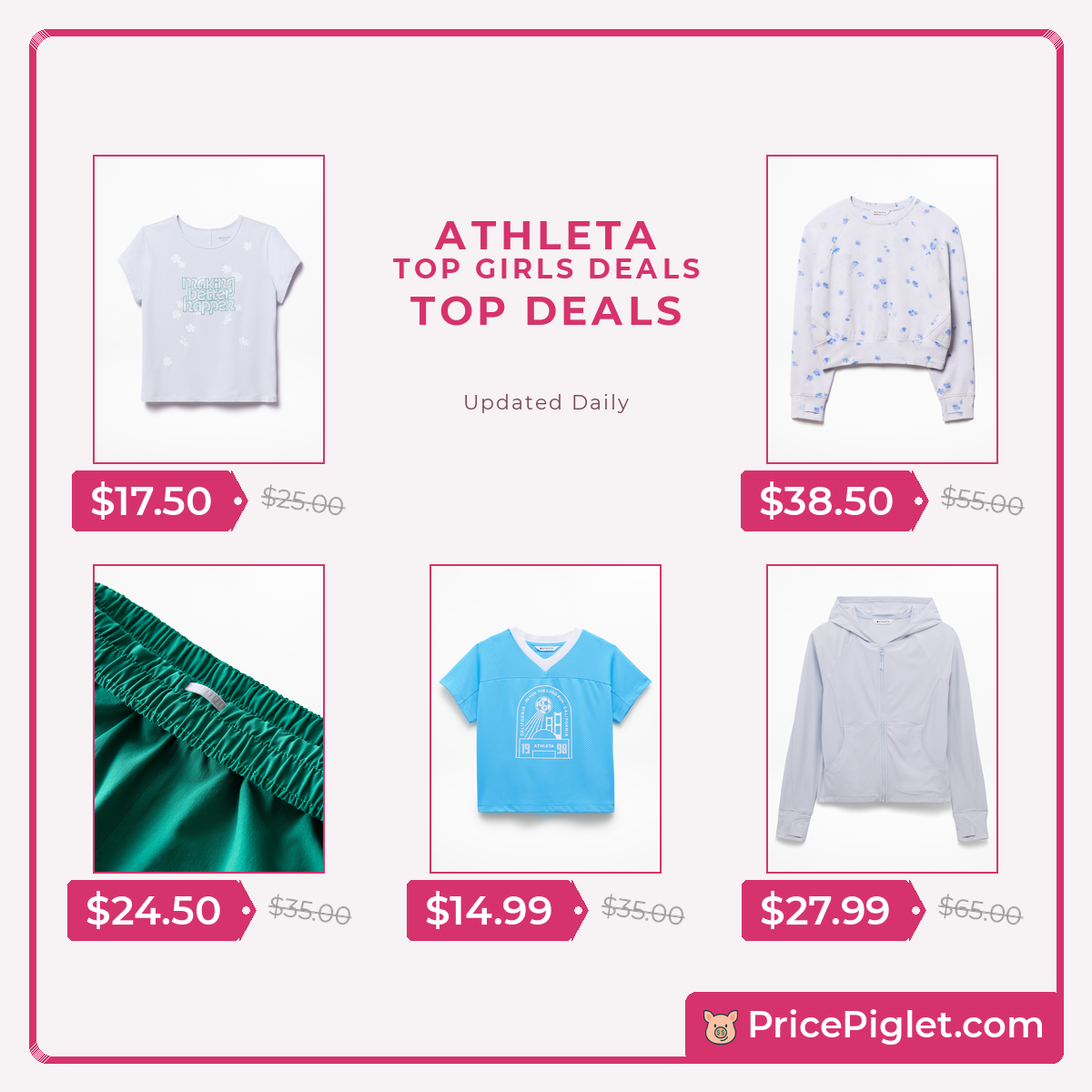 Top Girls deals at Athleta right now