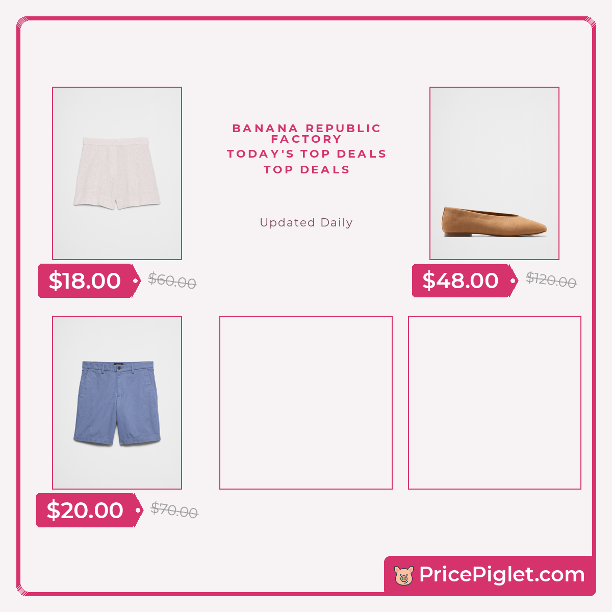 Top deals at Banana Republic Factory right now