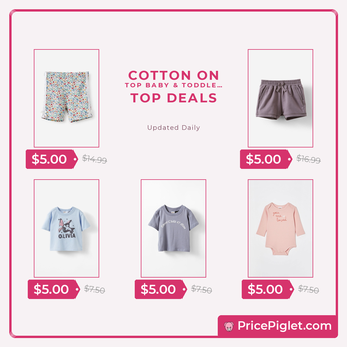 Top Baby & Toddler deals at Cotton On right now