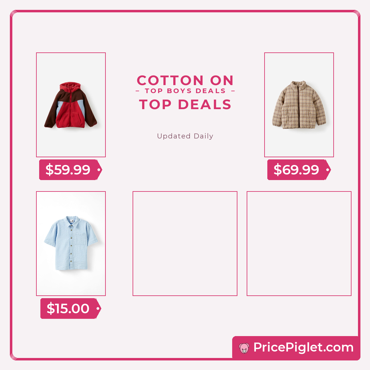 Top Boys deals at Cotton On right now