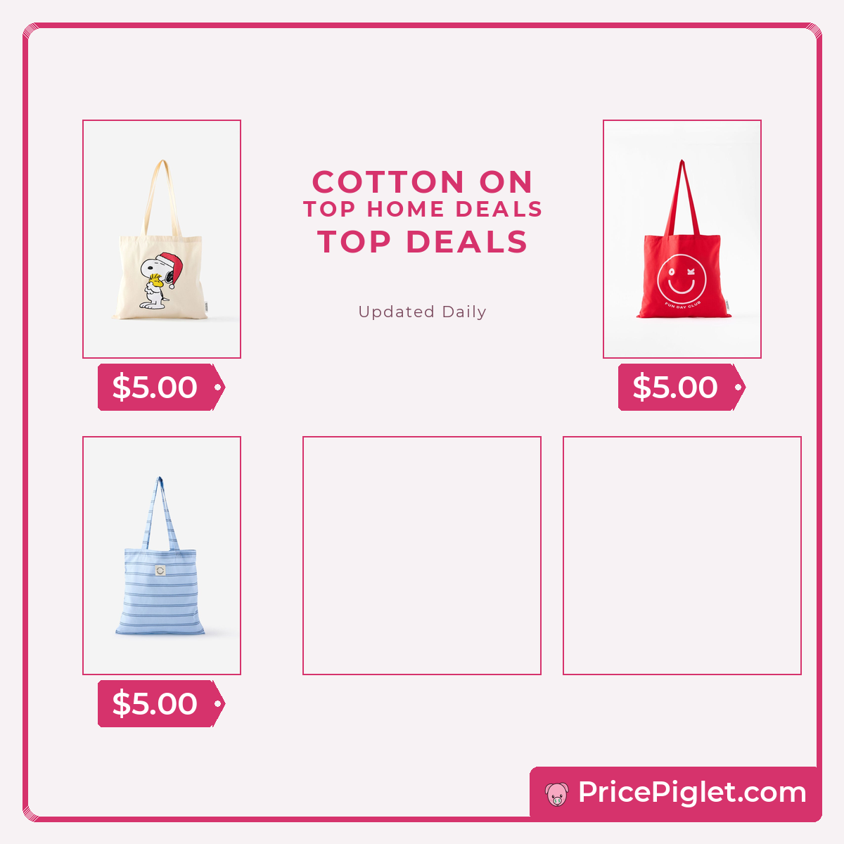Top Home deals at Cotton On right now