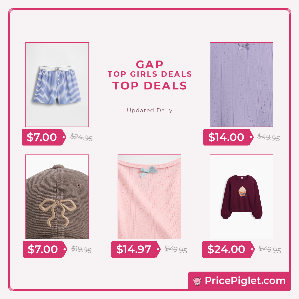 Top Girls deals at Gap right now