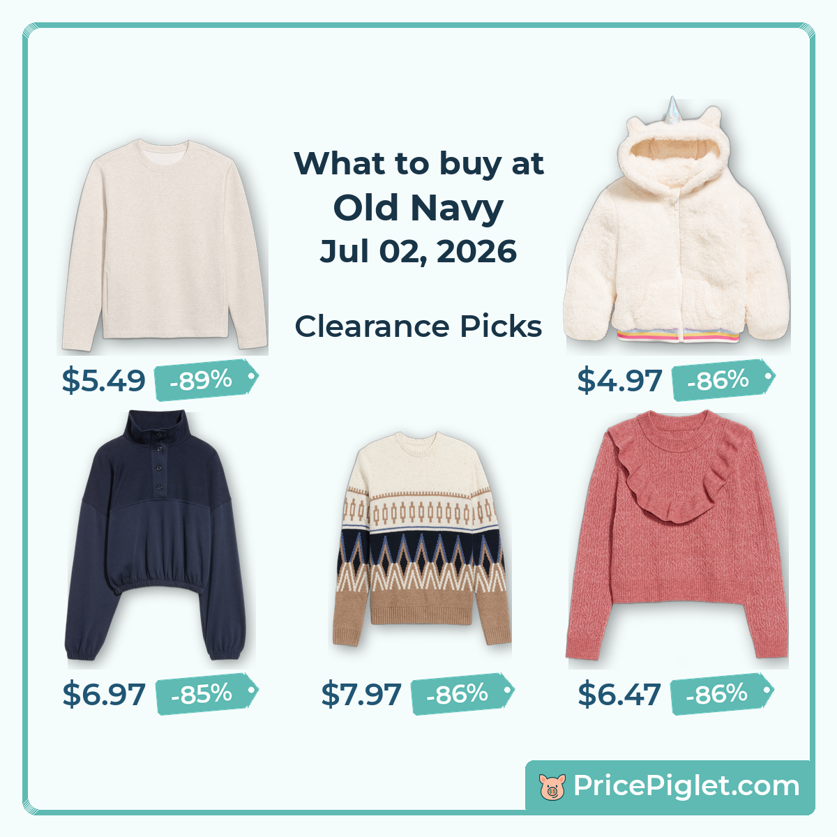 Clearance Picks