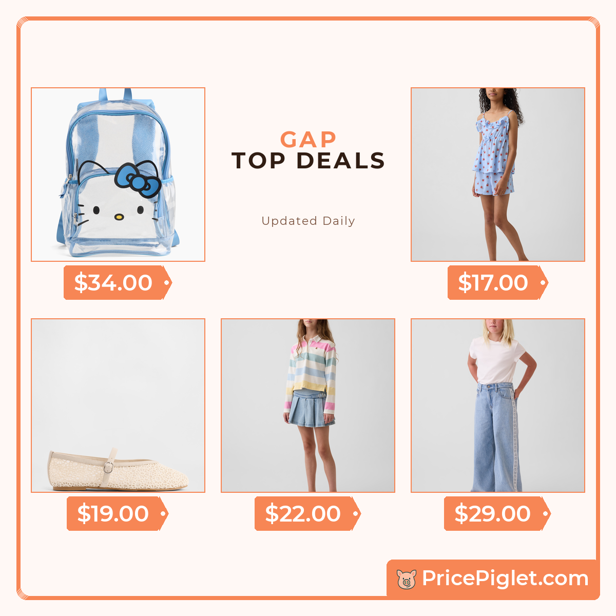 Gap's Girls sale is actually good today