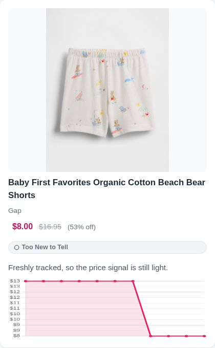 Baby First Favorites Organic Cotton Beach Bear Shorts