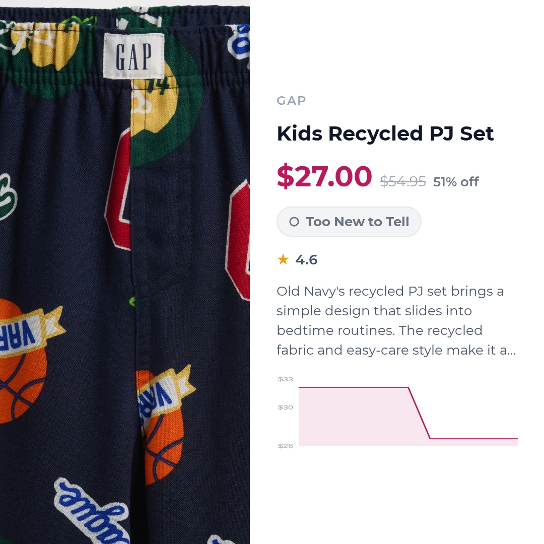 Kids Recycled PJ Set