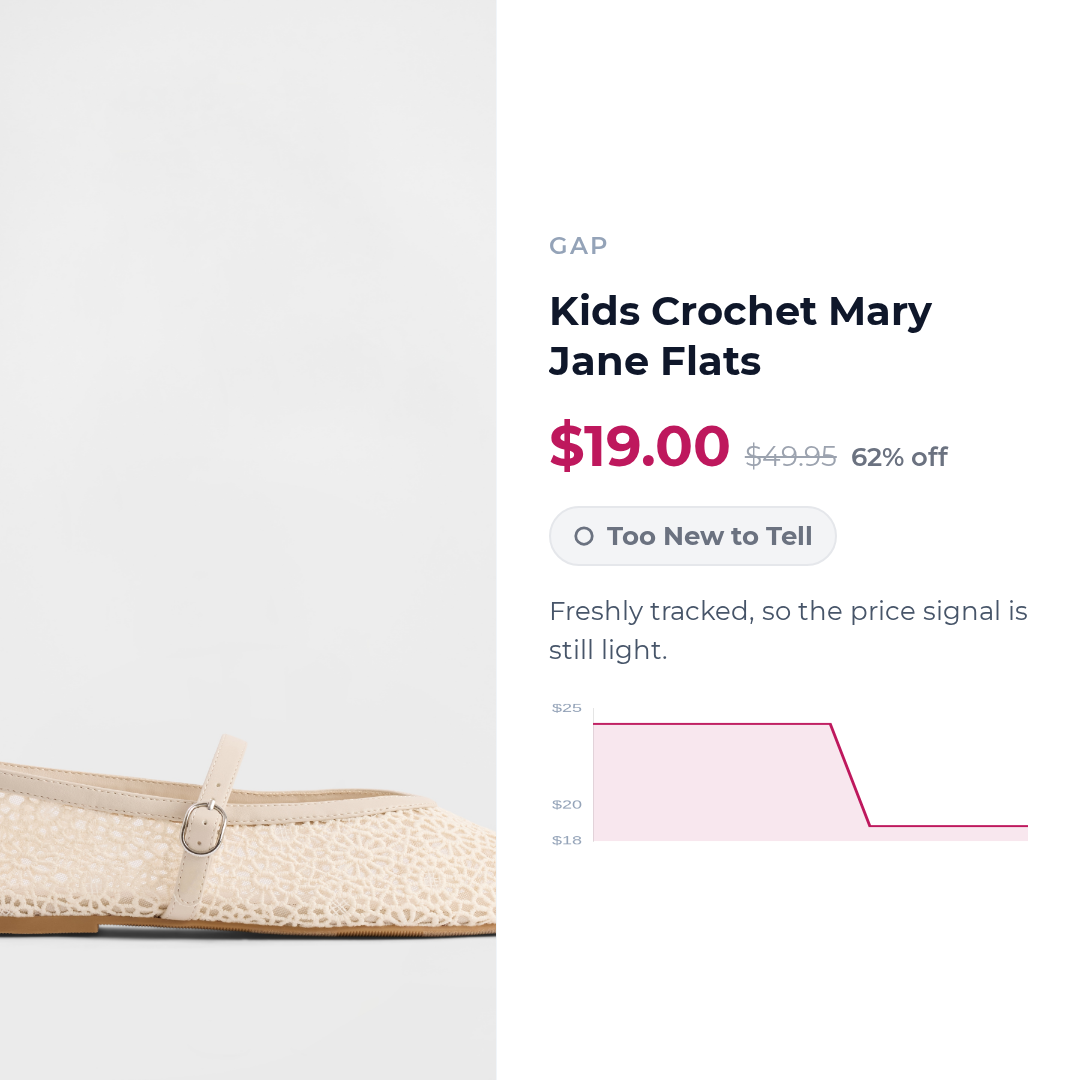 Kids Crochet Mary Jane Flats