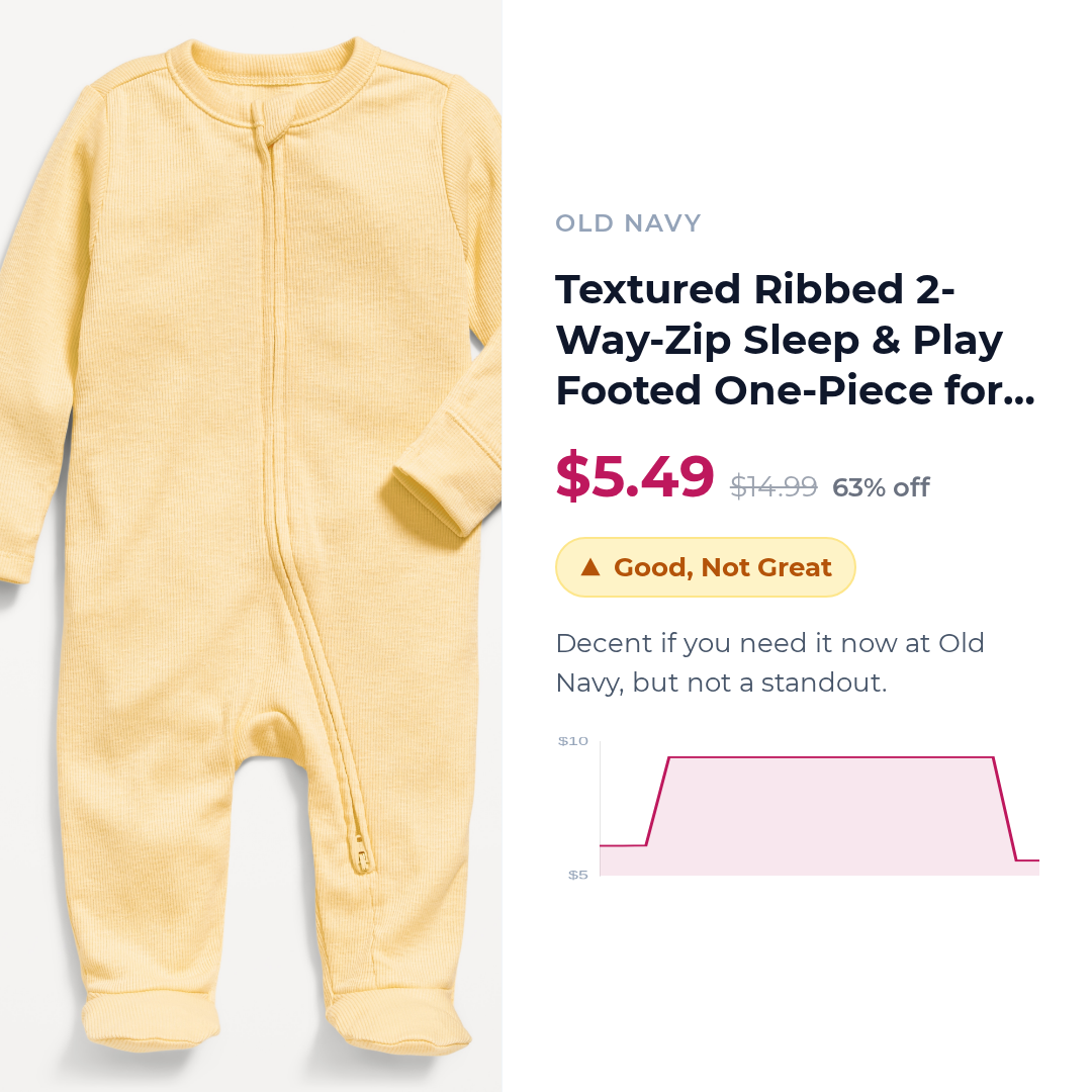 Textured Ribbed 2-Way-Zip Sleep & Play Footed One-Piece for Baby