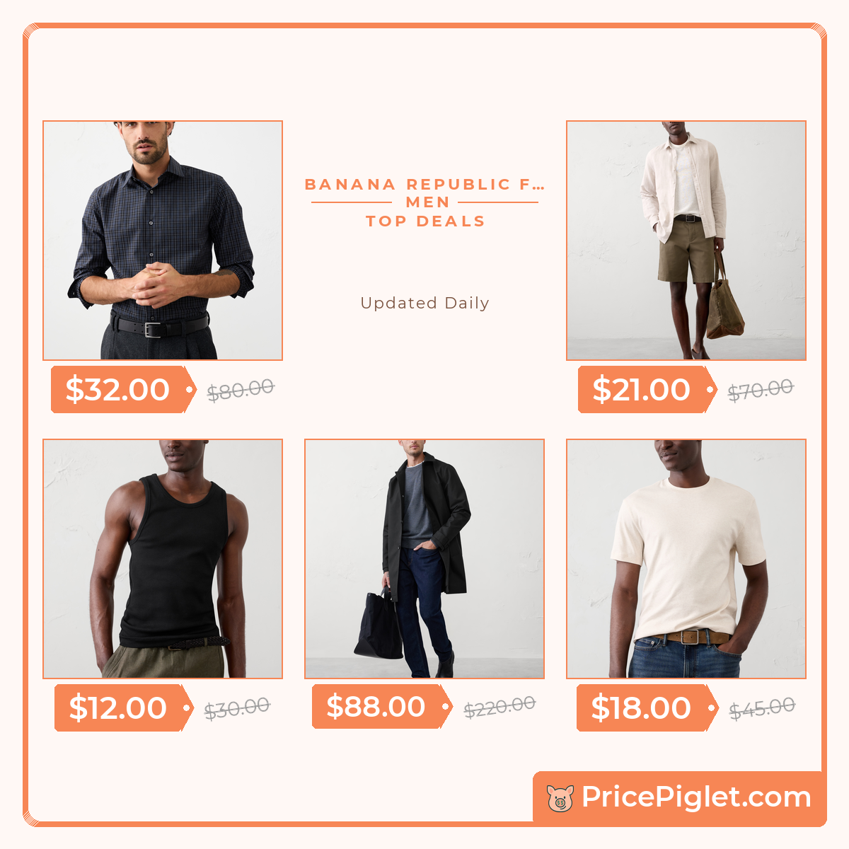 Men's Deals at Banana Republic Factory Today