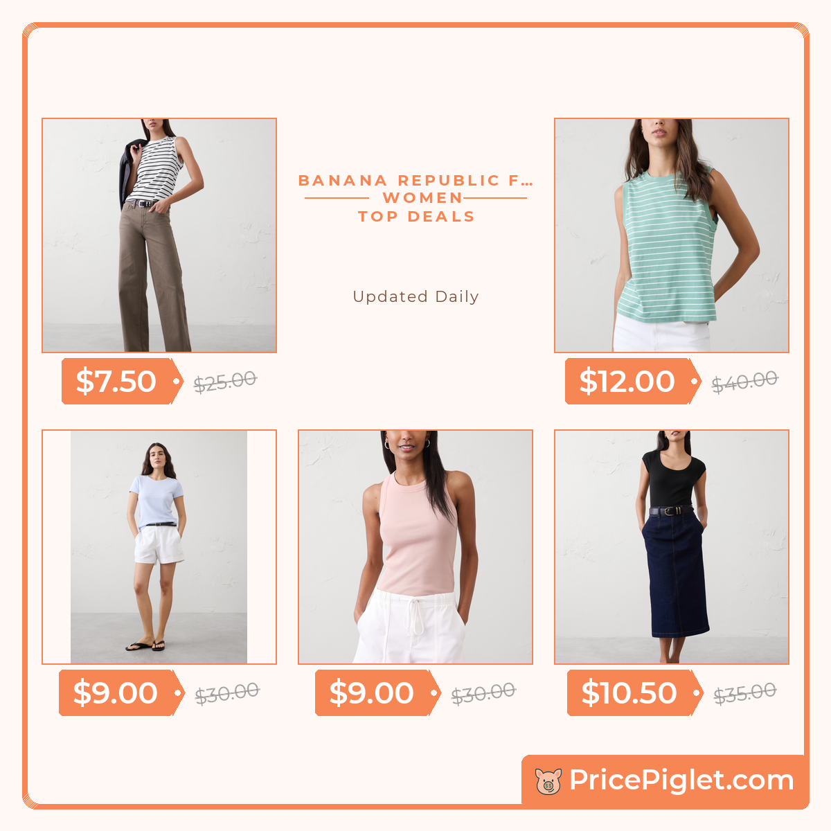 Women's Deals at Banana Republic Factory Today