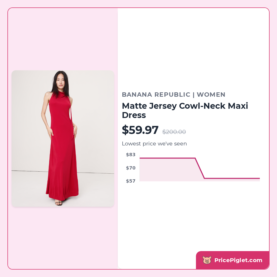 Matte Jersey Cowl-Neck Maxi Dress