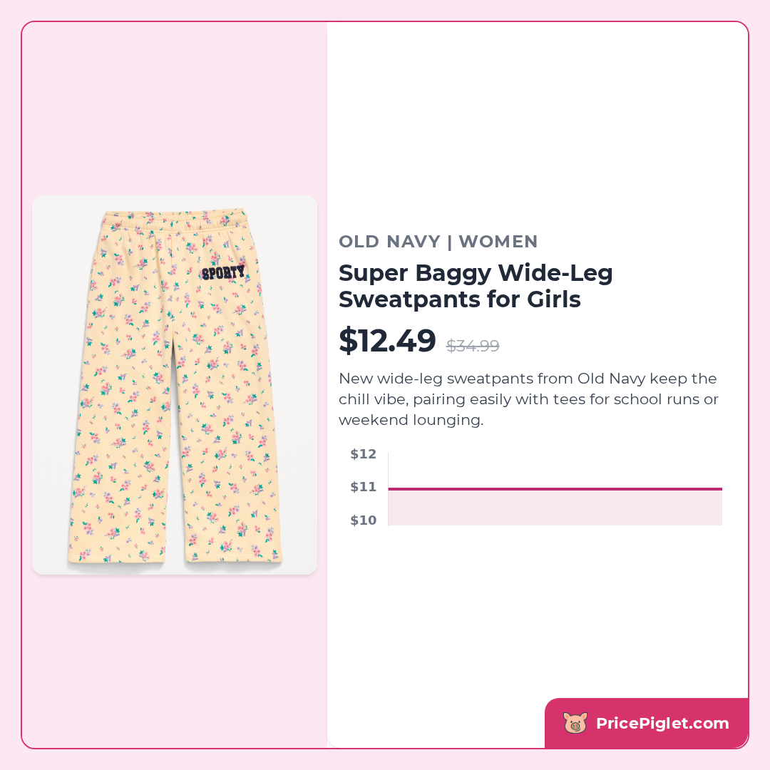 Super Baggy Wide-Leg Sweatpants for Girls