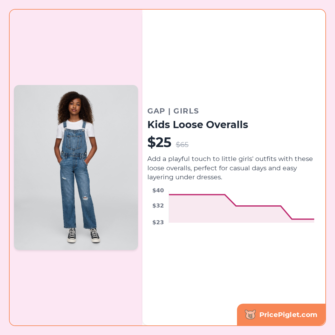 Kids Loose Overalls