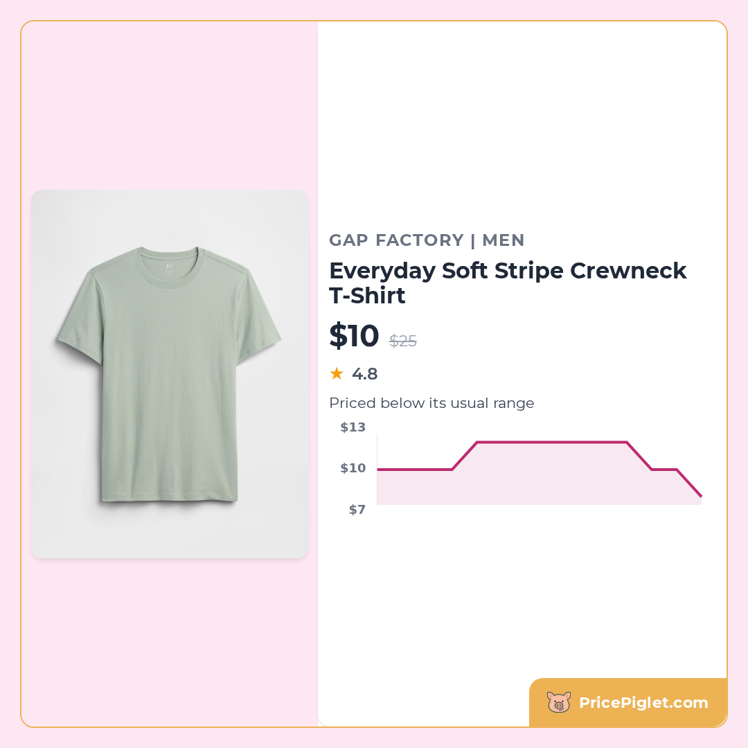 Everyday Soft Stripe Crewneck T-Shirt
