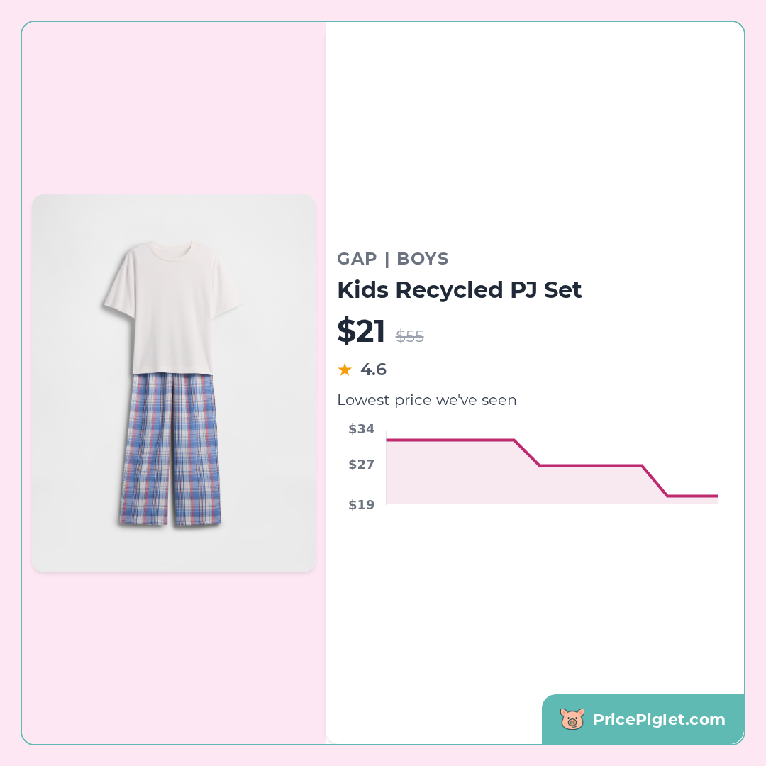 Kids Recycled PJ Set