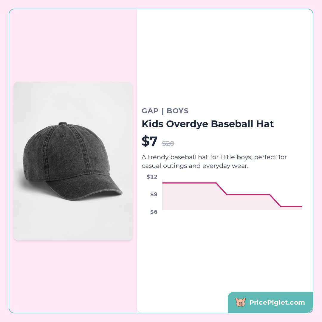 Kids Overdye Baseball Hat