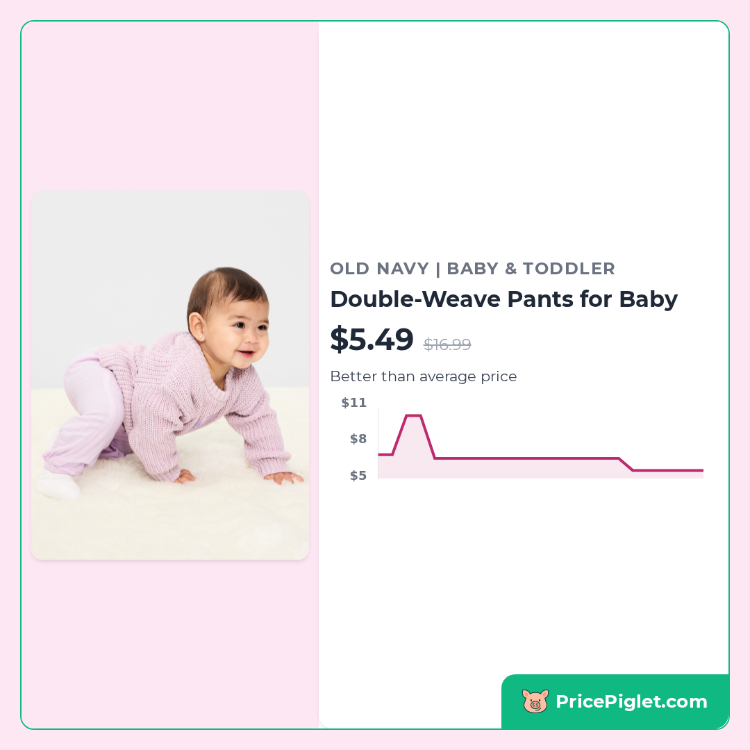 Double-Weave Pants for Baby
