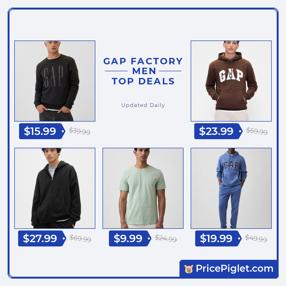 Men's Deals at Gap Factory Today