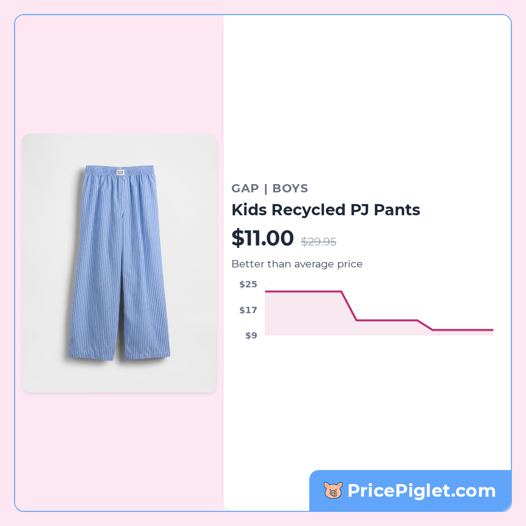 Kids Recycled PJ Pants