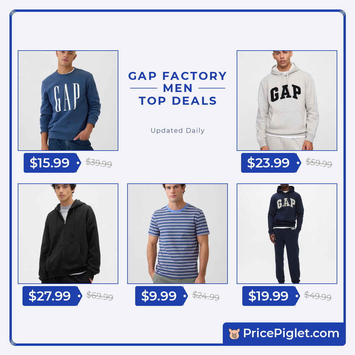 Men's Deals at Gap Factory Today