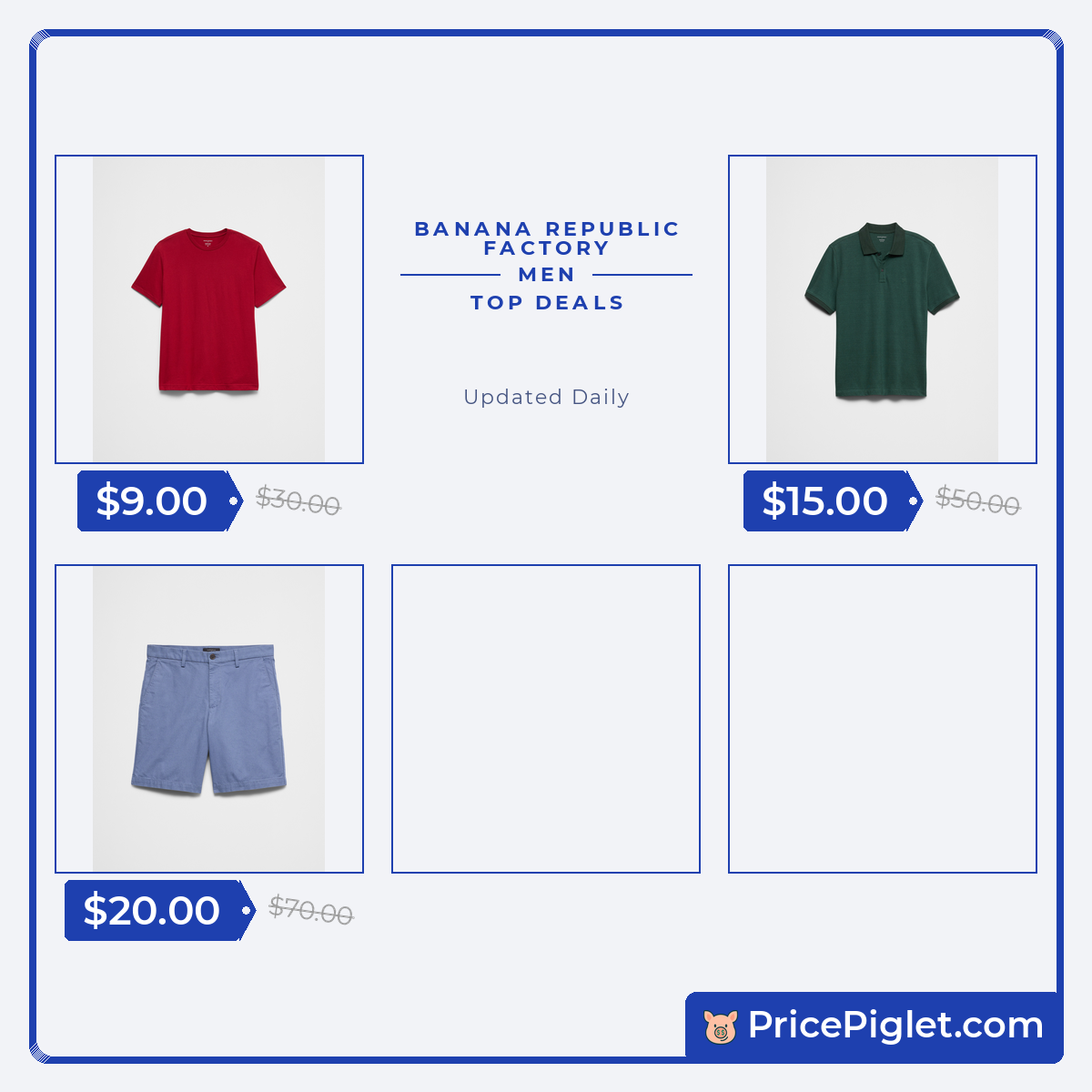 Best Men's Deals at Banana Republic Factory Today