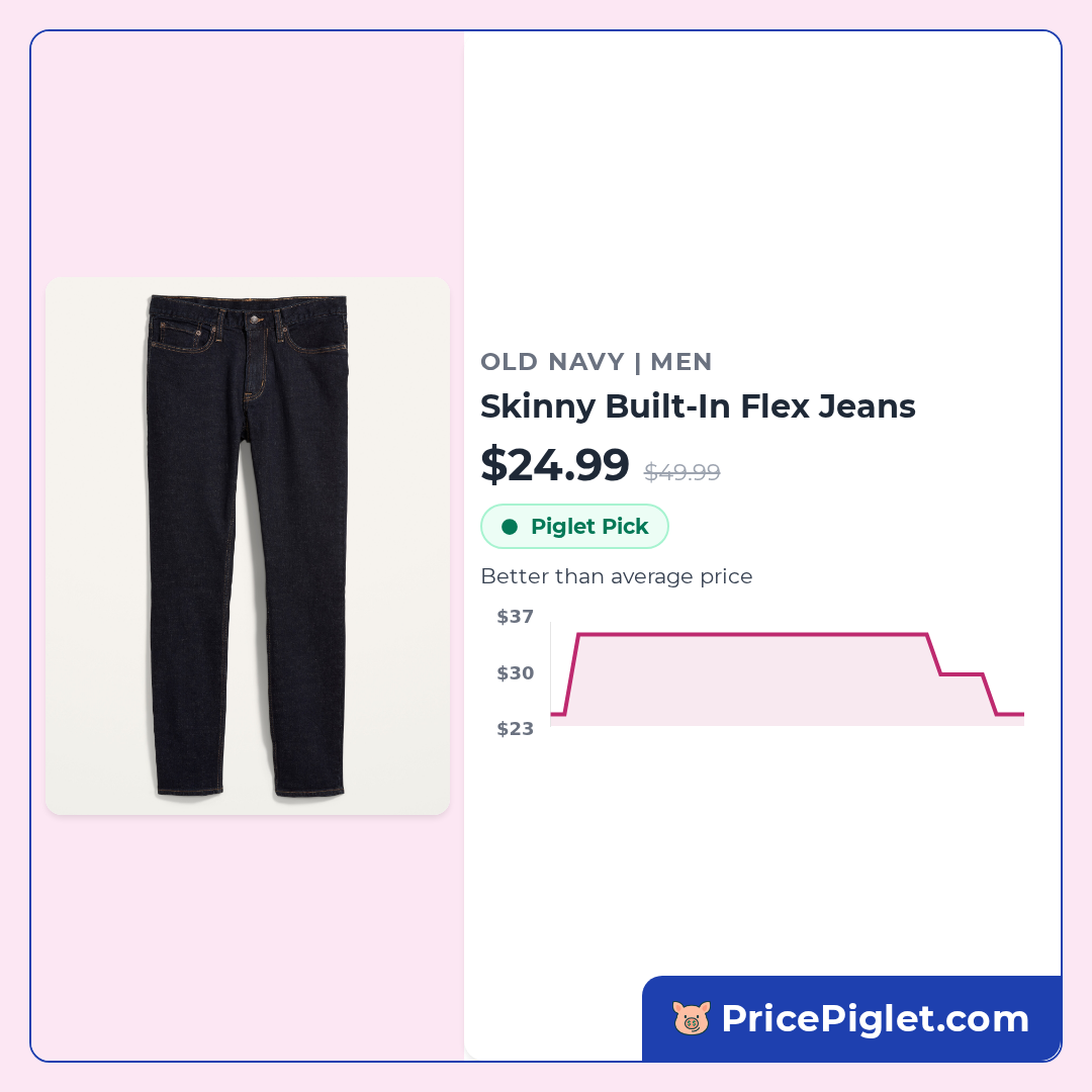 Skinny Built-In Flex Jeans