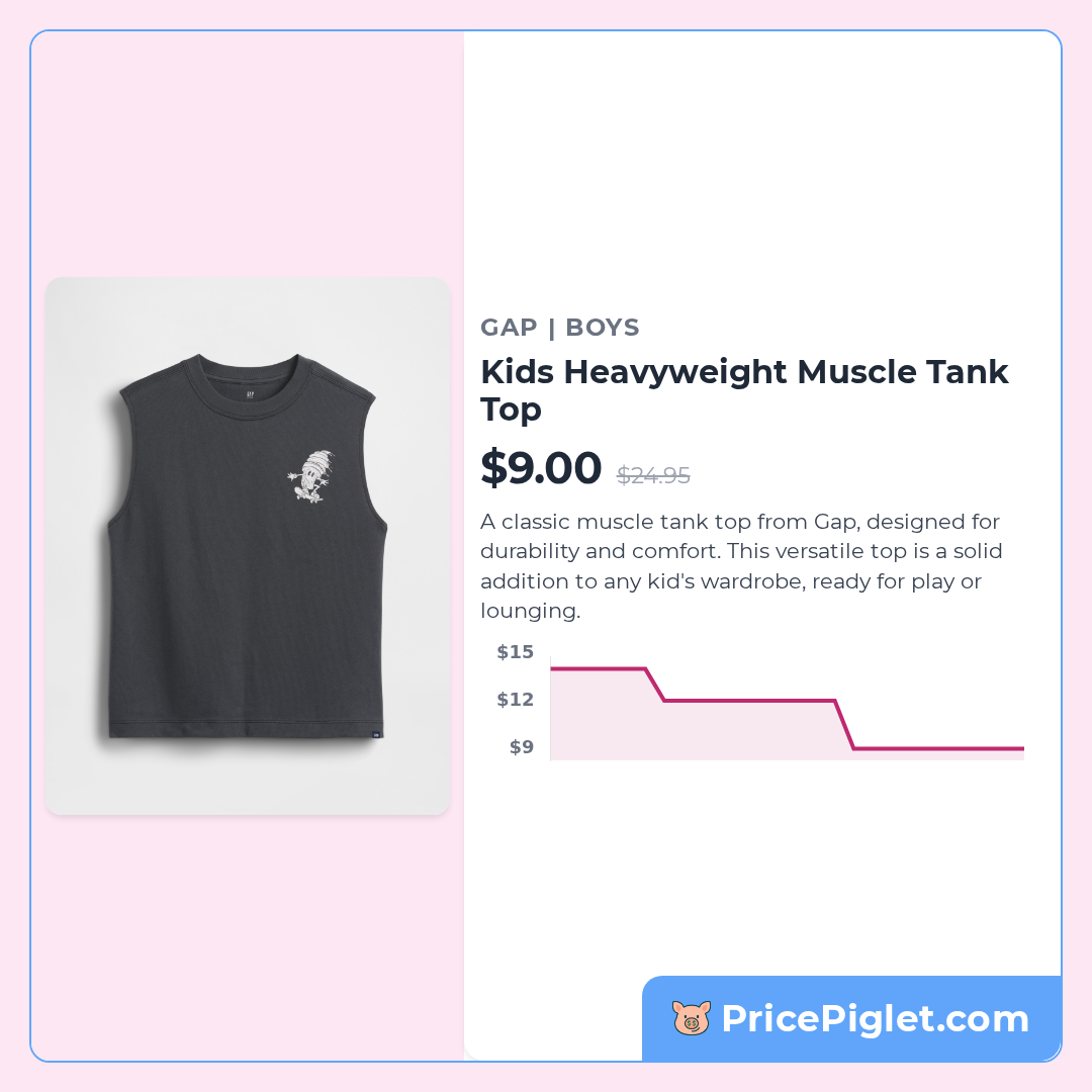 Kids Heavyweight Muscle Tank Top