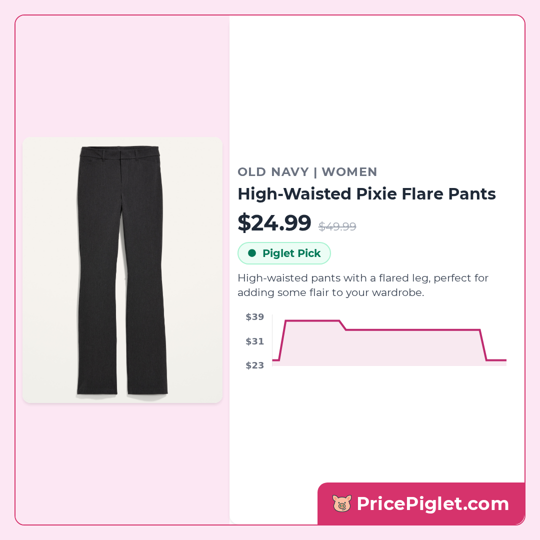 High-Waisted Pixie Flare Pants