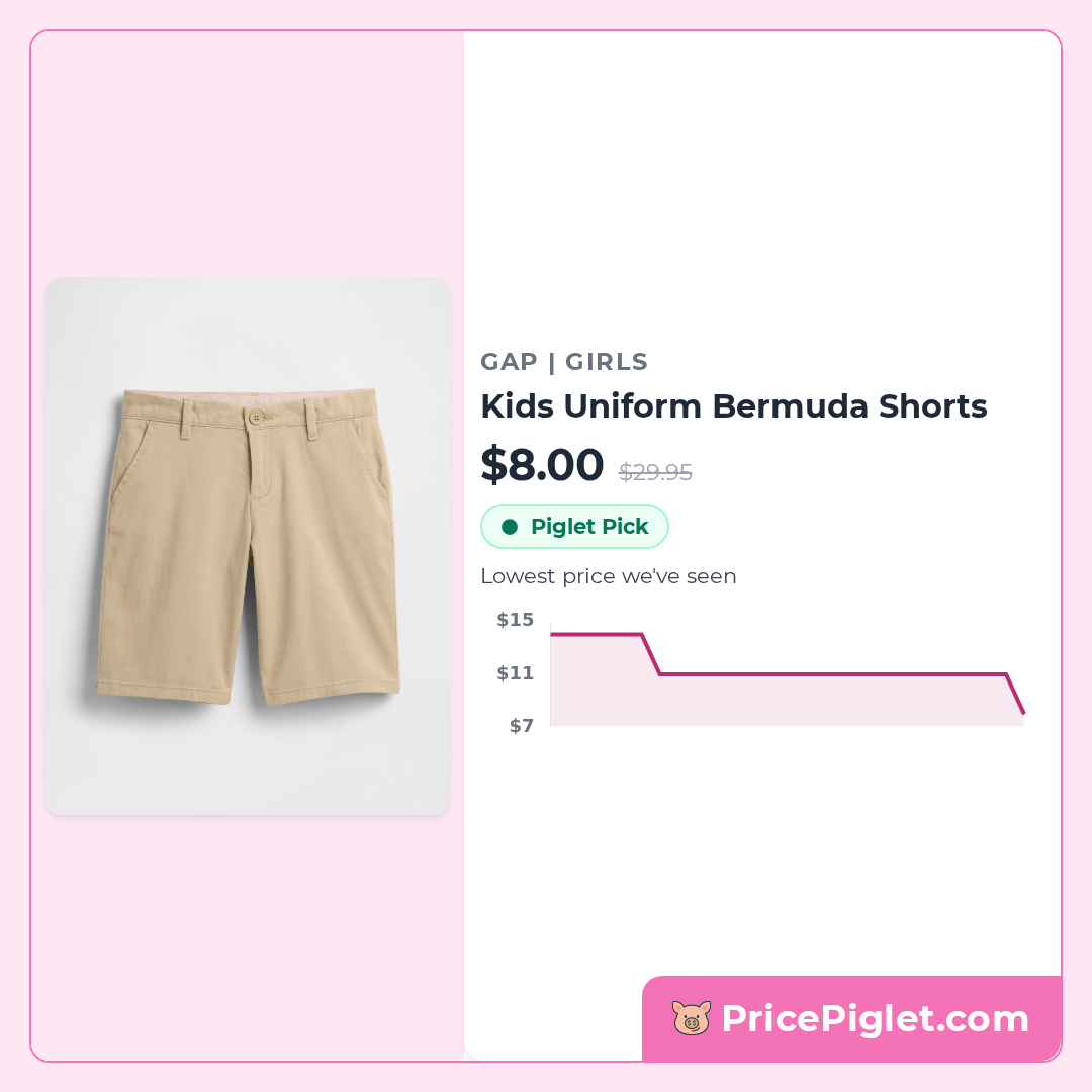 Kids Uniform Bermuda Shorts