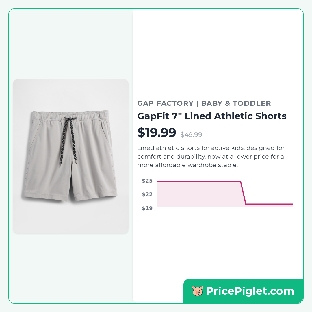 GapFit 7" Lined Athletic Shorts