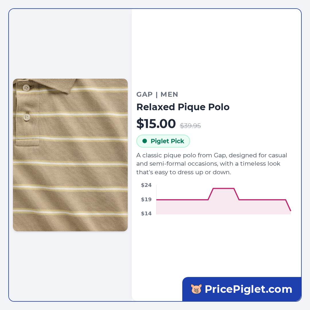 Relaxed Pique Polo