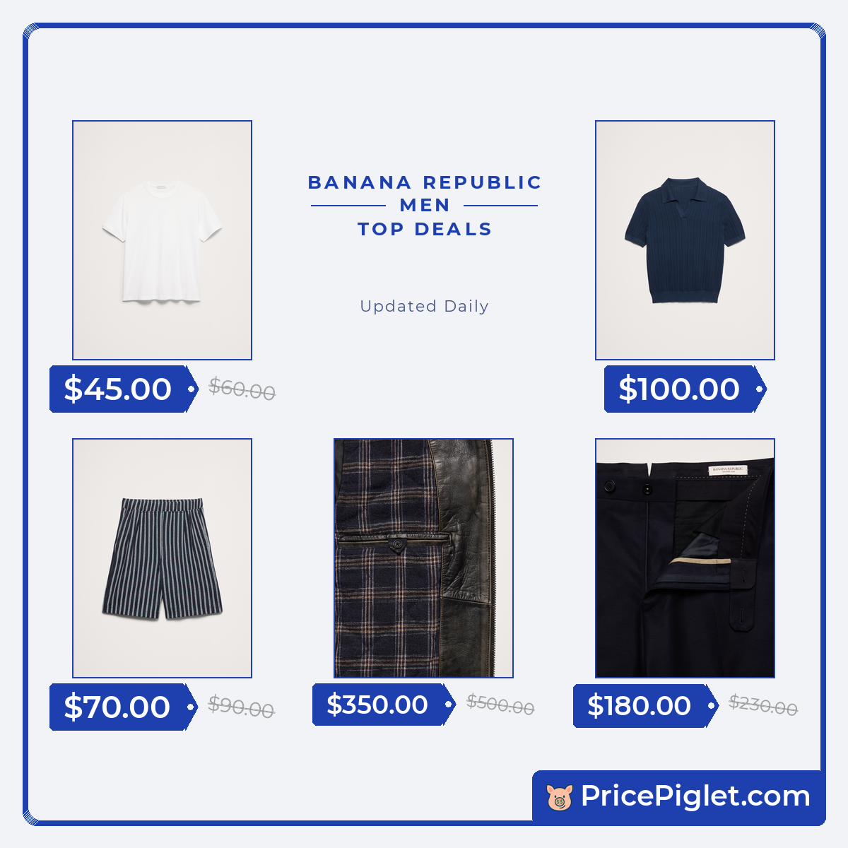 A Few Men's Picks at Banana Republic Today