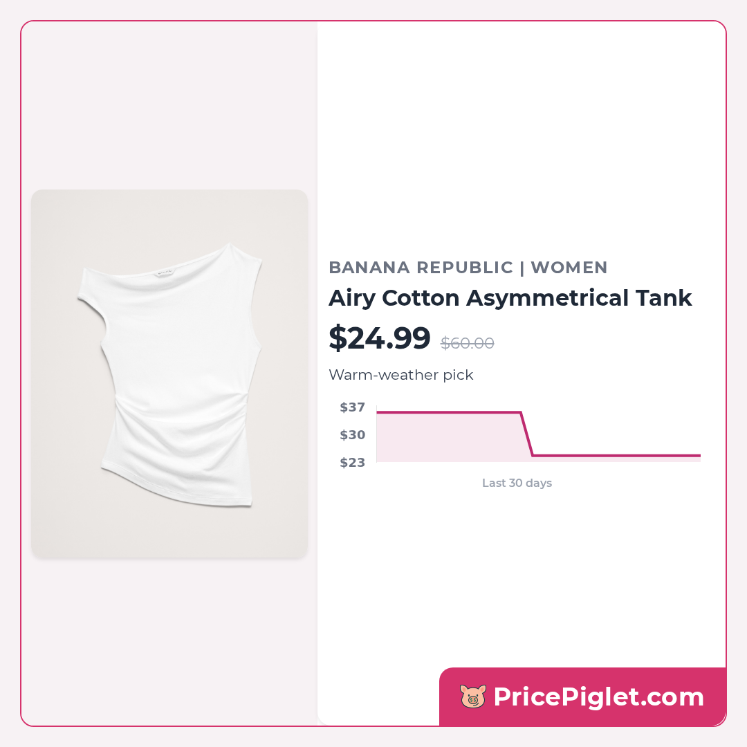 Airy Cotton Asymmetrical Tank