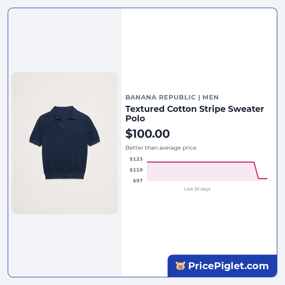 Textured Cotton Stripe Sweater Polo