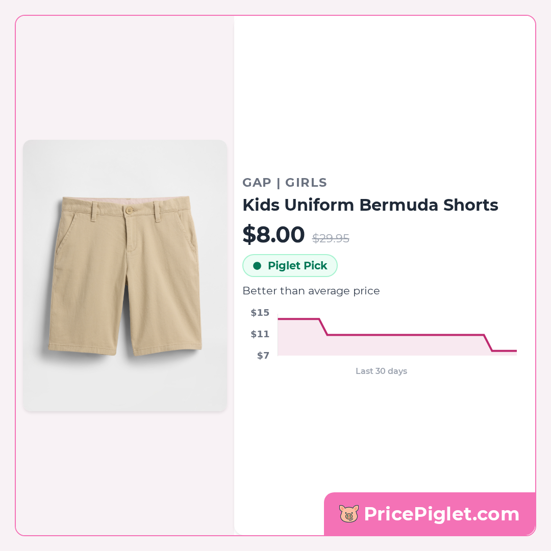 Kids Uniform Bermuda Shorts