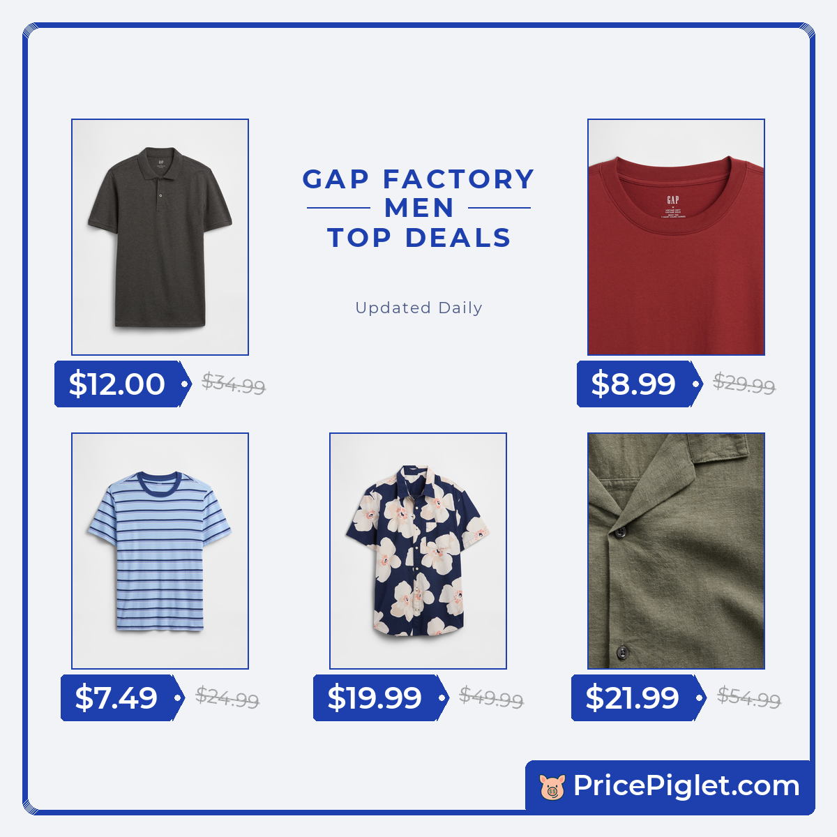 A Look at Men's Picks at Gap Factory Today