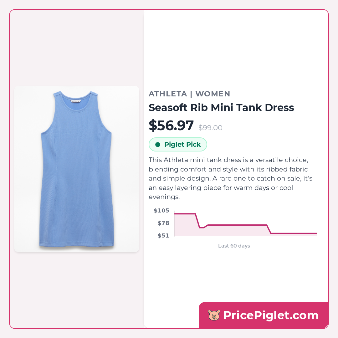 Seasoft Rib Mini Tank Dress