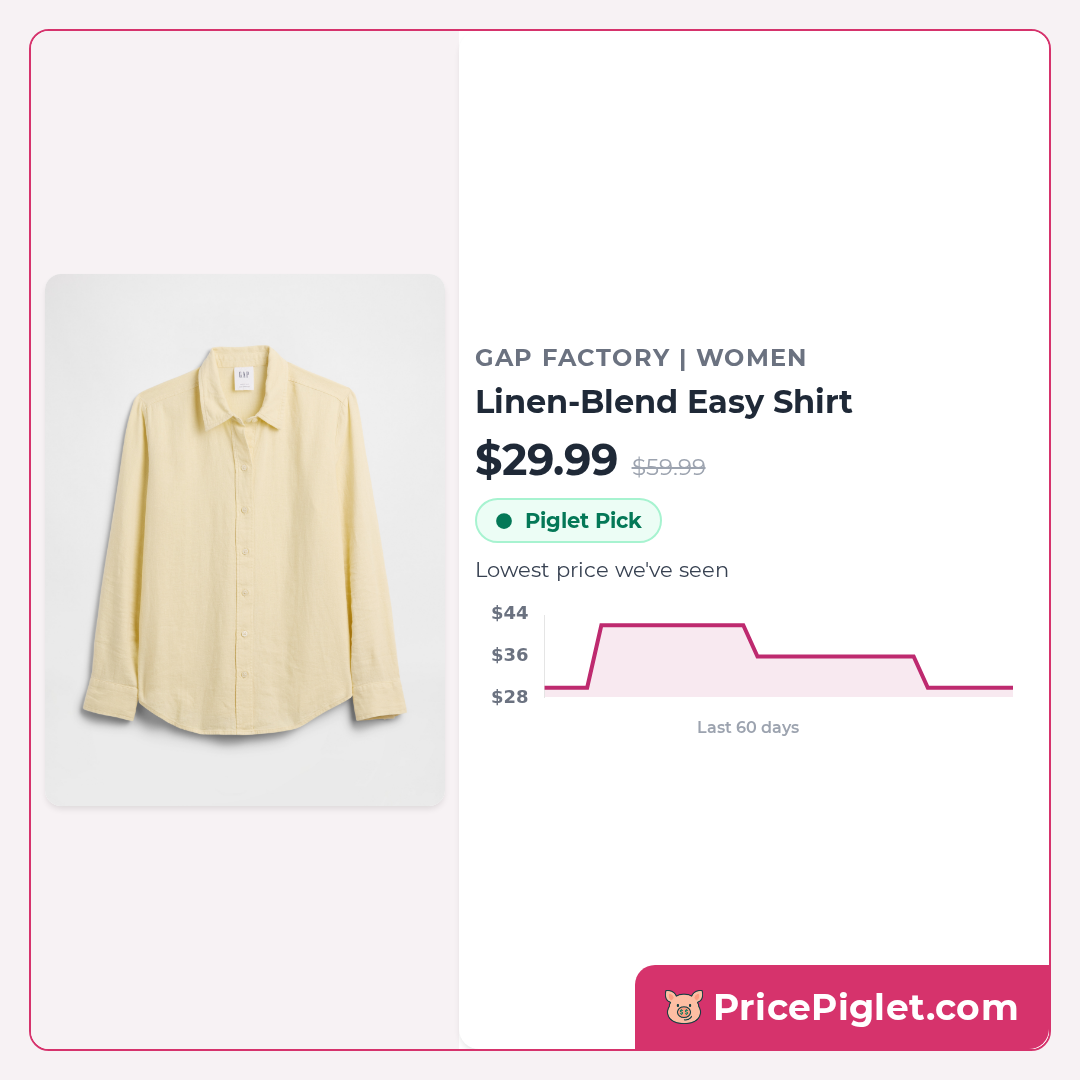 Linen-Blend Easy Shirt