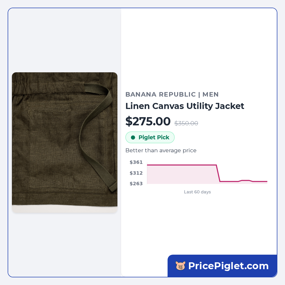 Linen Canvas Utility Jacket