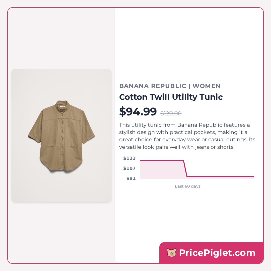 Cotton Twill Utility Tunic