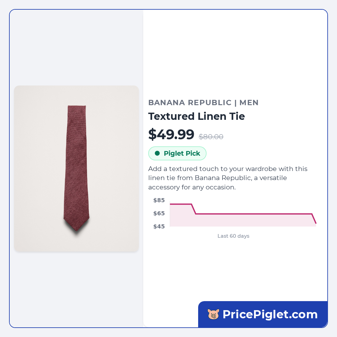 Textured Linen Tie