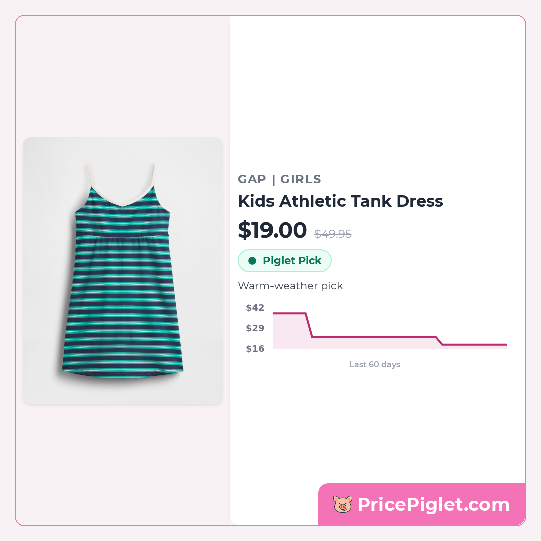 Kids Athletic Tank Dress