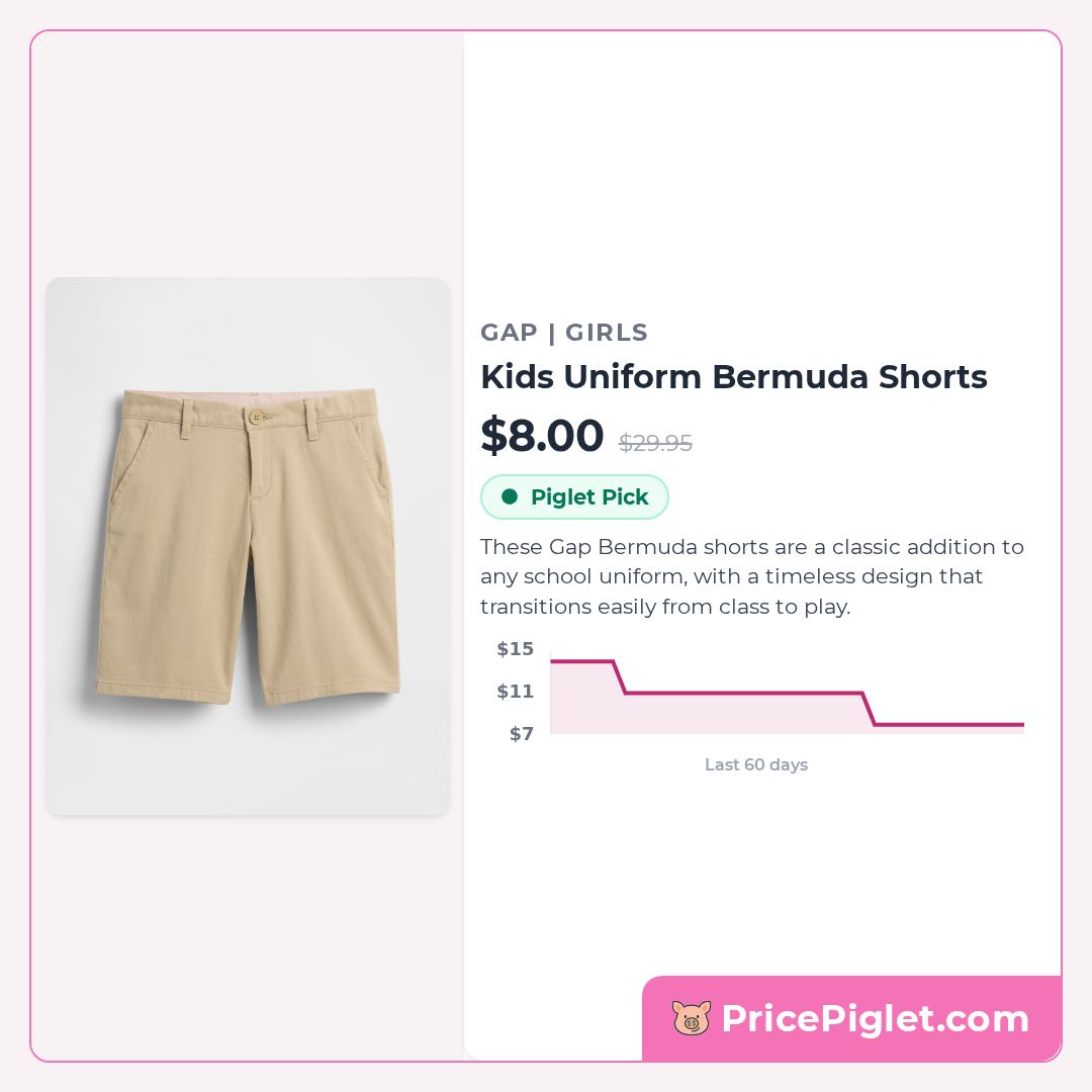 Kids Uniform Bermuda Shorts