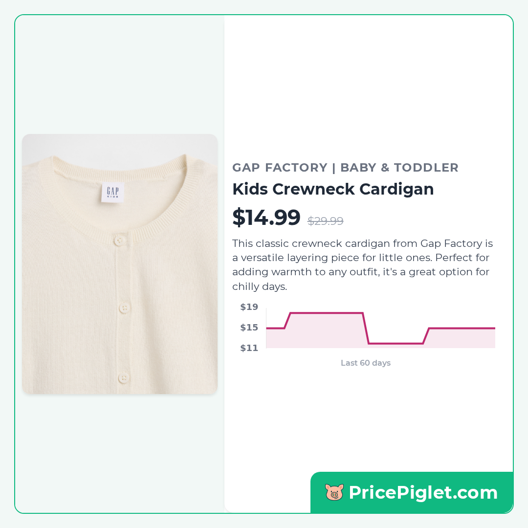 Kids Crewneck Cardigan