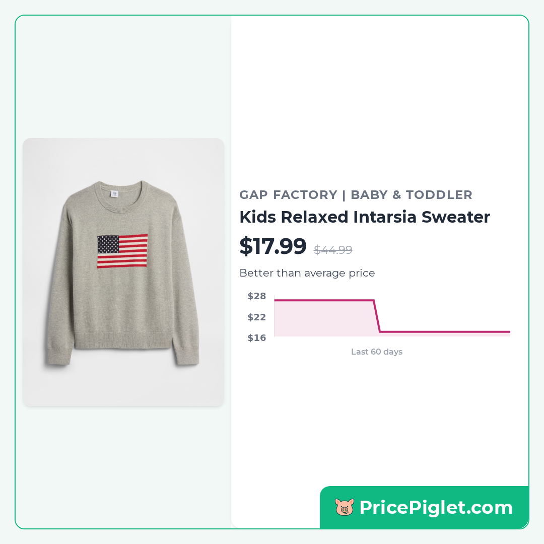 Kids Relaxed Intarsia Sweater