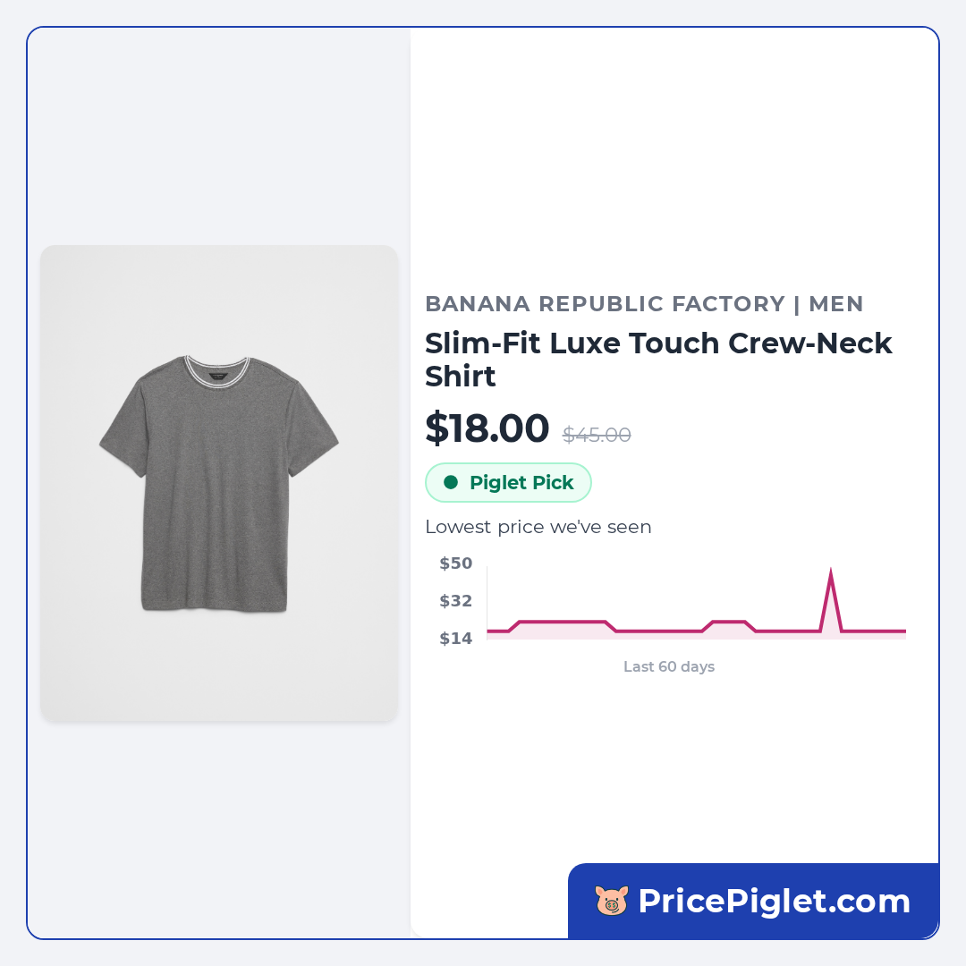 Slim-Fit Luxe Touch Crew-Neck Shirt