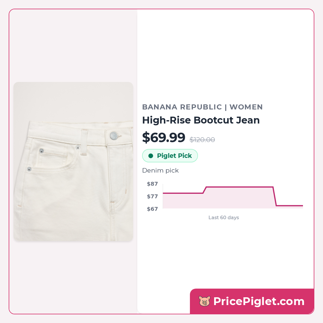 High-Rise Bootcut Jean