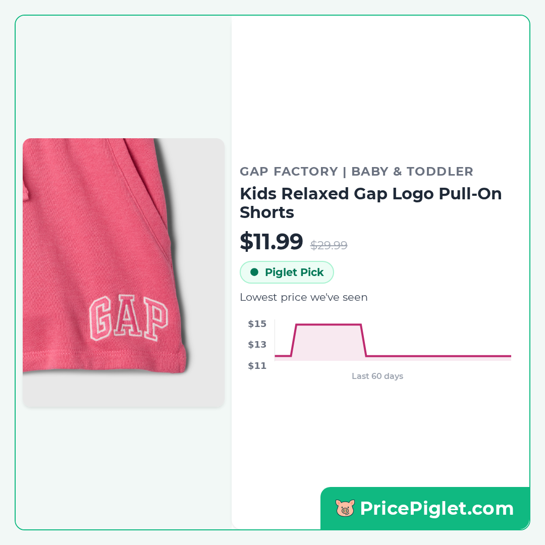 Kids Relaxed Gap Logo Pull-On Shorts
