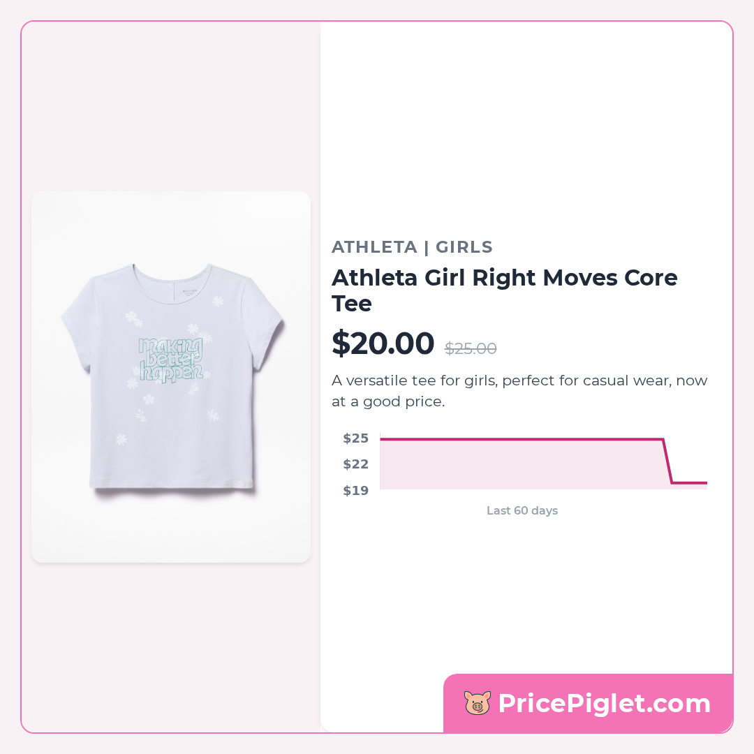 Athleta Girl Right Moves Core Tee