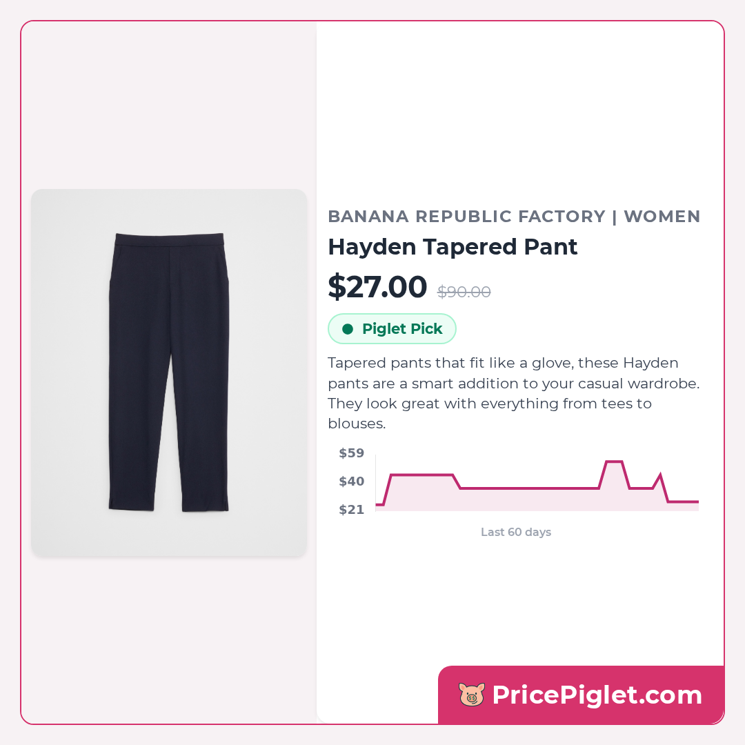 Hayden Tapered Pant